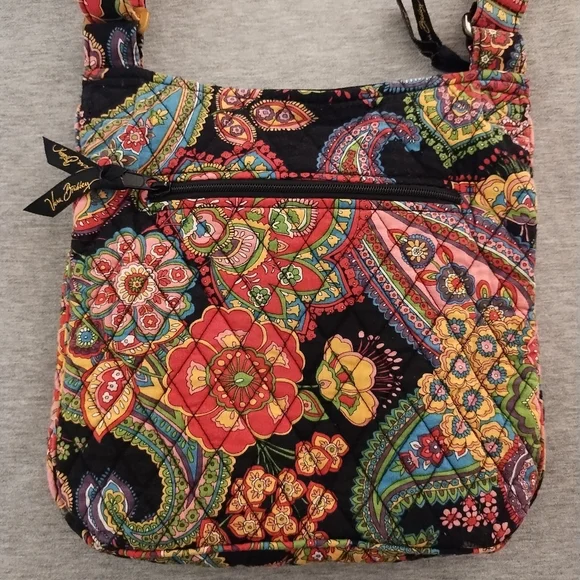 Vera Bradley Paisley Floral Crossbody Adjustable Strap - Picture 2 of 16
